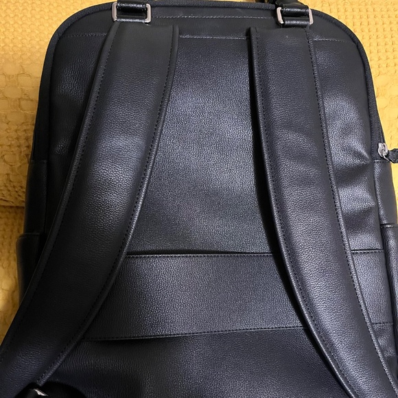 Tumi black leather style backpack- women main image 10